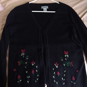 Embroidered cardigan